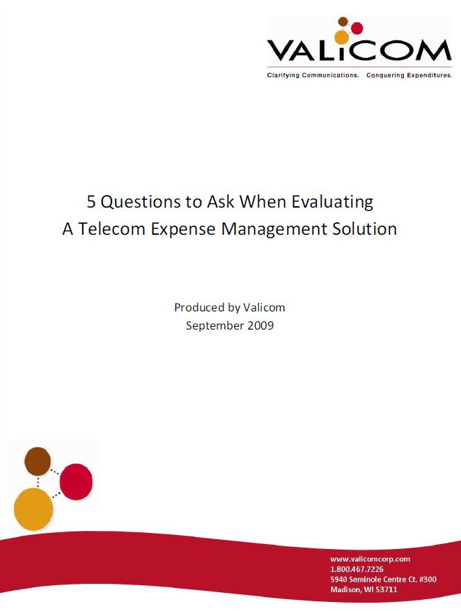 5 Questions to Ask When Evaluating a Telecom Expense Mangement  Solution.JPG